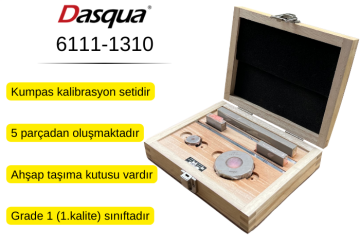 Dasqua 6111-1310 Kumpas Kalibrasyon Seti | 1.Kalite