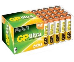GP Ultra Alkaline AAA LR03 İnce Kalem Pil 40'lı Paket (G-Tech)