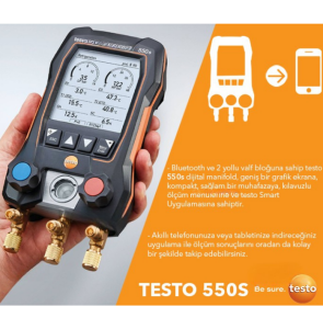 Testo 550S Manifold ve Hortum Seti 4000 Psi | 5/16 | R410A