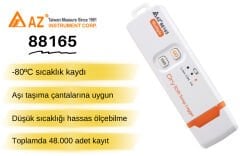 AZ 88165 Aşı İlaç ve Hassas Ürün Taşıma Isı Kayıt Cihazı | Pil Ömrü Kadar Kullanımlı