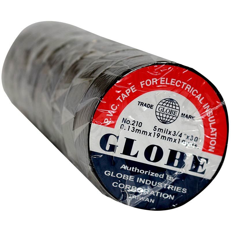 Globe 0.13Mmx19Mm İzole Bant 10'lu Siyah