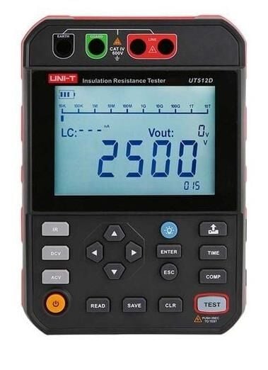 Unit UT-512D 2.5kV Yalıtım İzolasyon Direnci Test Cihazı