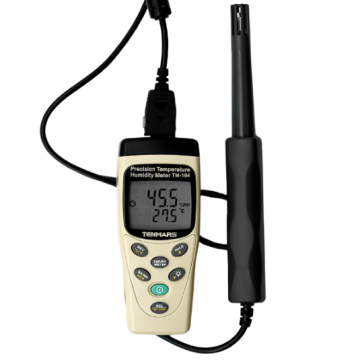 Tenmars TM-184 Kablolu Problu Sıcaklık ve Nem Kayıt Cihazı Datalogger