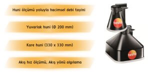 Testovent 417 Huni Seti | Hacimsel Debi Ölçümü İçin