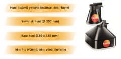 Testovent 417 Huni Seti | Hacimsel Debi Ölçümü İçin