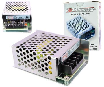 Powermaster PM-14065 12 Volt - 3.5 Amper - 42 Watt Metal Kasa Adaptör