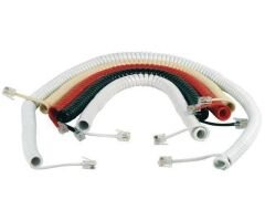 TELEFON SPIRAL KABLO KREM HEY (10'LU PAKET)