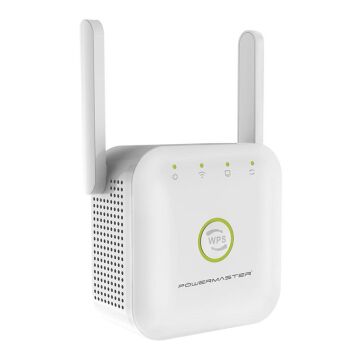 PowerMaster PW-WR22 300 Mbps 2.4 Ghz 2 Anten Wifi Router Repeater Access Point Priz Tipi