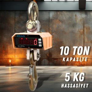OCS-K Dijital Vinç Baskülü (10TON / 5KG)