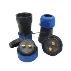 SD28 Su Geçirmez 2 Pin 28 Mm Düz Kablo Konnektör