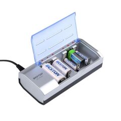 Beston BST-C821BW AA-AAA-C-D-9V-SC Universal Tüm Boylar Pil Şarj Cihazı
