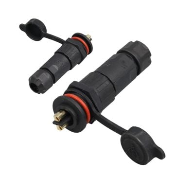 IC-266M 16Mm Su Geçirmez Konnektör Şase Seyyar Takım 2 Pin