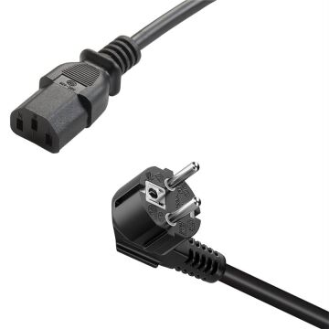 PowerMaster PM-568 1.5 Metre PC Power Güç Kablosu 3x1mm² IEC-60320 C13 (Dişi) - Schuko/Tip F (Erkek) Fiş Uçlu