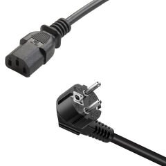 PowerMaster PM-568 1.5 Metre PC Power Güç Kablosu 3x1mm² IEC-60320 C13 (Dişi) - Schuko/Tip F (Erkek) Fiş Uçlu