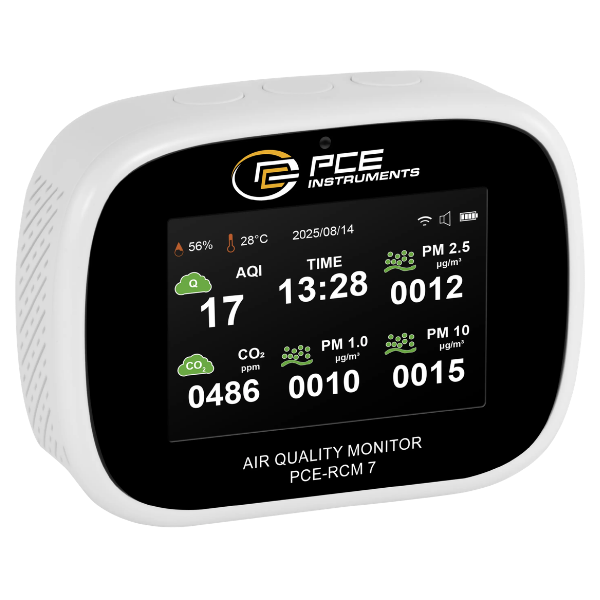 PCE-RCM 7 Profesyonel Çok Parametreli İç Ortam Analizörü | PM1, PM2.5, PM10, CO₂, HCHO, TVOC Ölçüm