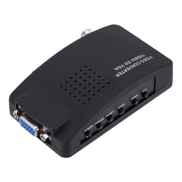Powermaster PM-983 BNC S-Video VGA'dan VGA'ya Görüntü Dönüştürücü 1080P Destekli