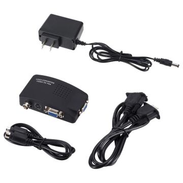 Powermaster PM-983 BNC S-Video VGA'dan VGA'ya Görüntü Dönüştürücü 1080P Destekli