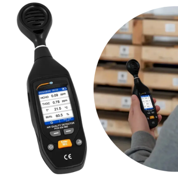 PCE-EM 880 Taşınabilir Formaldehit (HCHO), TVOC, Sıcaklık ve Nem Ölçüm Cihazı