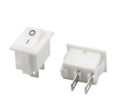 IC-120B Mini Işıksız On-Off 2P Anahtar Beyaz