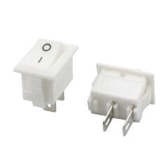 IC-120B Mini Işıksız On-Off 2P Anahtar Beyaz