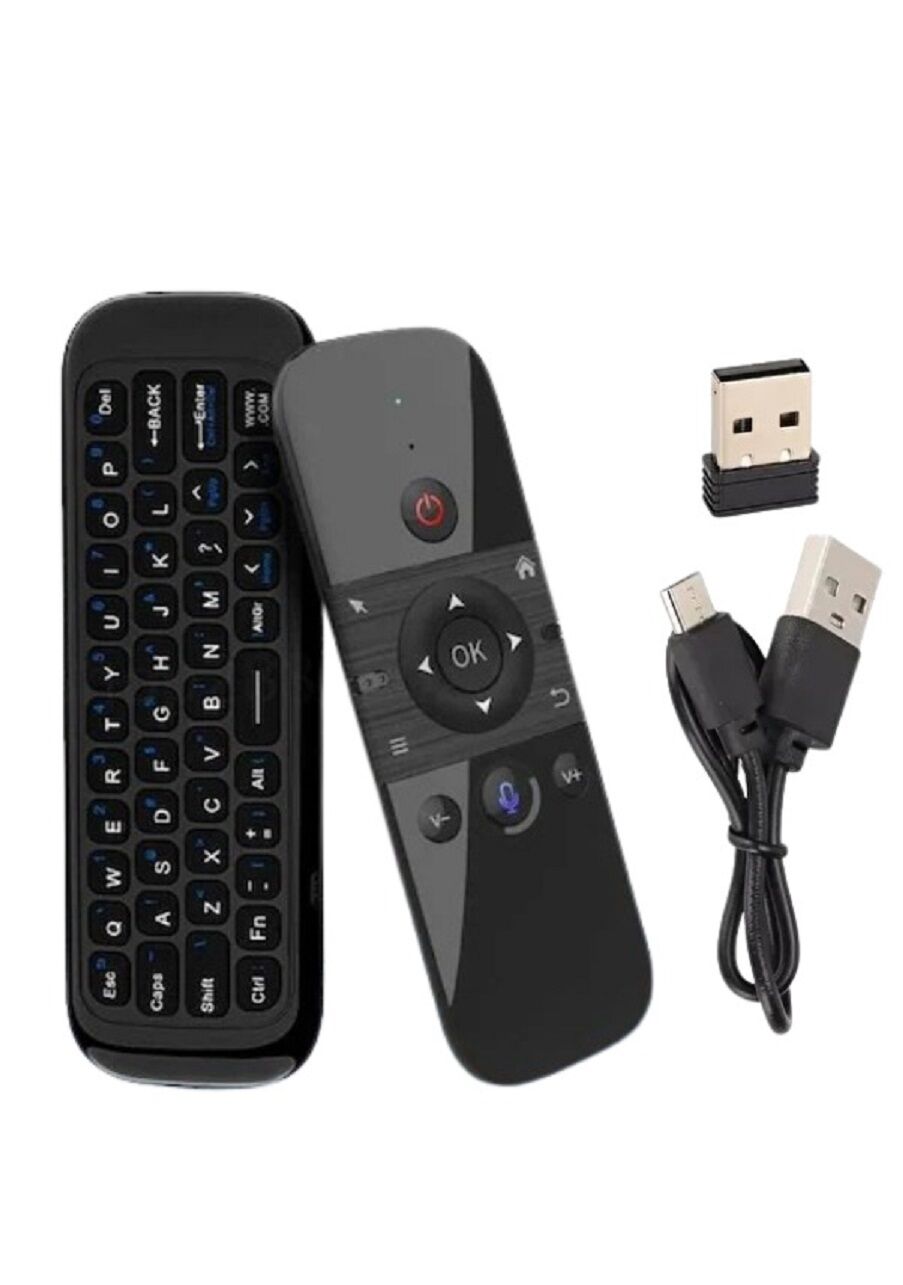 Air Mouse Wireless Keyboard 2.4G Wireless SesKomut Klavye Air Mouse Led Lcd Tv Android Box Bilgisayar Projeksiyon Windows 2000 XP Vista Windows CE Windows 7 10  OS X Android OS Smart Android Tv Media Oynatıcılar Şarjlı IR Öğrenebilir Özellikli Kumanda