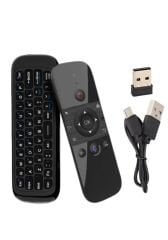 Air Mouse Wireless Keyboard 2.4G Wireless SesKomut Klavye Air Mouse Led Lcd Tv Android Box Bilgisayar Projeksiyon Windows 2000 XP Vista Windows CE Windows 7 10 Mac OS X Android OS Smart Android Tv Media Oynatıcılar Şarjlı IR Öğrenebilir Özellikli Kumanda