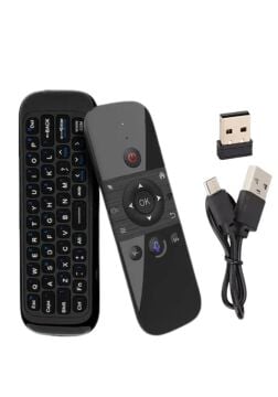 Air Mouse Wireless Keyboard 2.4G Wireless SesKomut Klavye Air Mouse Led Lcd Tv Android Box Bilgisayar Projeksiyon Windows 2000 XP Vista Windows CE Windows 7 10  OS X Android OS Smart Android Tv Media Oynatıcılar Şarjlı IR Öğrenebilir Özellikli Kumanda
