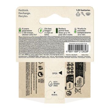 Gp Recyko 950 Mah R03 AAA Şarjlı 2'li Pil