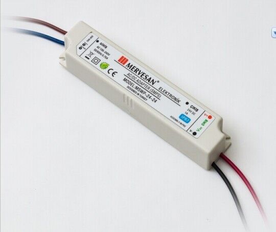 MTWP-24-24 24V 1A (IP67) Sabit Voltaj AC/DC Adaptör - MSWP-24-24