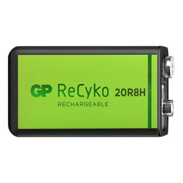 GP Batteries ReCyko 200 mAh 9V Boy Ni-Mh Şarjlı Pil Tekli Paket