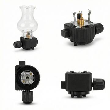 PowerMaster PM-28778 Cam Fanuslu Gaz Kartuş Uyumlu Nostaljik Kamp Lambası