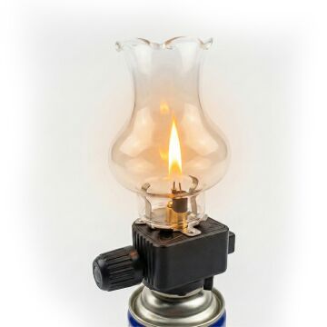 PowerMaster PM-28778 Cam Fanuslu Gaz Kartuş Uyumlu Nostaljik Kamp Lambası