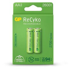 GP ReCyko 2600 mAh Şarjlı Ni-MH AA Kalem Pil 2li Paket