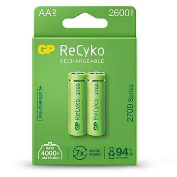 GP ReCyko 2600 mAh Şarjlı Ni-MH AA Kalem Pil 2li Paket