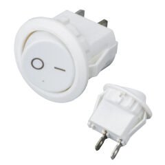IC-133A Yuvarlak Işıksız On-Off Anahtar 2P