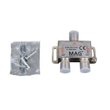 1/2 SPLITTER 5-2400 MHZ ELEKTROMER * TENON ZE-2122 (5'Lİ PAKET)
