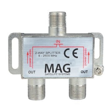 1/2 SPLITTER 5-2400 MHZ ELEKTROMER * TENON ZE-2122 (5'Lİ PAKET)