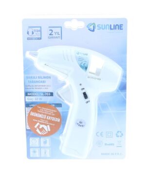 Sunline SL-703 Pilli Silikon Tabancası 10W 4 Adet AA Pil İle Çalışır