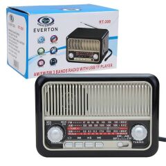 EVERTON RT-308BT USB/SD/FM/BLUETOOTH DESTEKLİ NOSTALJİK RADYO