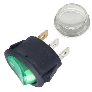 IC-134A Yuvarlak Işıklı Su Geçirmez Kılıflı 3P On-Off Anahtar (10'lu Paket)