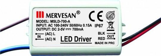 MTD-700 2-5 Volt 700 mA Led Driver Sürücü -MSLD-700
