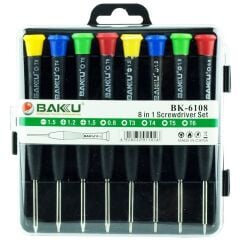 Baku BK-6108 8in1 Hassas Tornavida Seti (1.5-1.2-0.8--T3-T4-T5-T6)