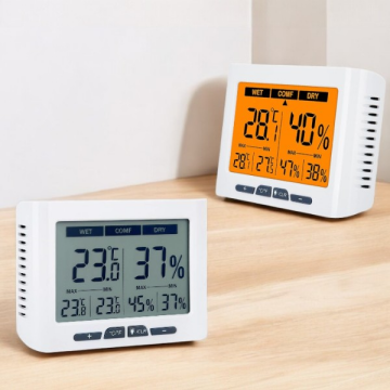 Loyka DTH-150 Geniş Ekranlı Sıcaklık Nem Ölçer | Kalibrasyon Ayarlı