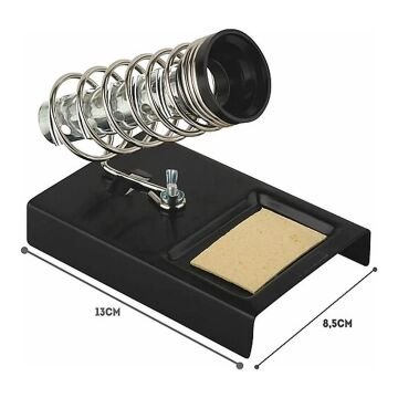 Tenon TD-10 Yaylı Tip Süngerli Havya Tutucu Metal Standı Siyah