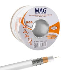 Mag RG6-U4 Bakır SAT1 Anten Kablosu 100 Mt