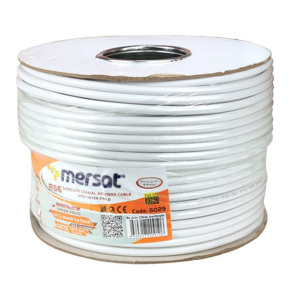 Mag RG6-U4 Bakır SAT1 Anten Kablosu 100 Mt