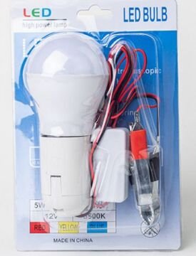 TR-LED TR-26549 12 Volt 5 Watt 6500K Beyaz Led Ampul Akü Maşalı
