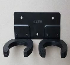 PowerMaster PM-26938 Duvara Monte Çift Mikrofon Tutucu Askı Metal Gövde