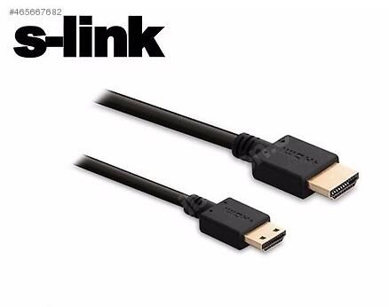 S-link SL-HM35 Hdmi - Mini Hdmi Kablo 1.5 Mt Altın Uçlu