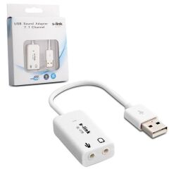 S-LINK SL-U70 7.1 USB 2.0 KABLOLU SES KARTI ADAPTÖRÜ
